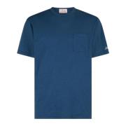 Linnen T-shirt MC2 Saint Barth , Blue , Heren