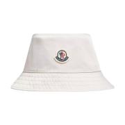 Omkeerbare Bucket Hat in Wit Moncler , White , Dames