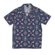 Fronds Tapestry Bowling Shirt Dolly Noire , Multicolor , Heren