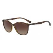 Zonnebril Ea4073 Bruin Schildpadpatroon Emporio Armani , Brown , Dames