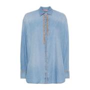 Stijlvolle Shirt Camicia Over Ermanno Scervino , Blue , Dames