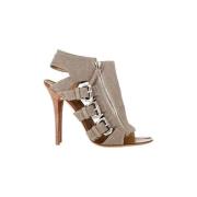 Pre-owned Cotton sandals Giuseppe Zanotti Pre-owned , Gray , Dames