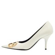 Pre-owned Leather heels Balenciaga Vintage , White , Dames