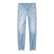 Eco-Denim Skinny Pusher met X-Zakken Closed , Blue , Dames