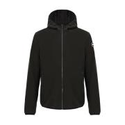 Zwarte Softshell Jas met Capuchon Colmar , Black , Heren