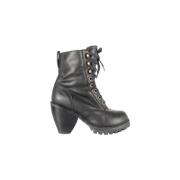 Pre-owned Leather boots Marc Jacobs Pre-owned , Black , Dames