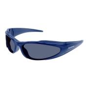 Blue Bb0253S Sunglasses Balenciaga , Blue , Unisex