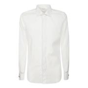 Witte Katoenen Overhemd met Kraag en Manchetten Xacus , White , Heren