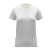Stijlvolle T-shirts en Polos Moncler , White , Dames