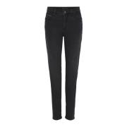 Zwarte Gebruikte Effect Jeans C.Ro , Black , Dames