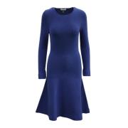 Pre-owned Fabric dresses Mugler Pre-owned , Blue , Dames