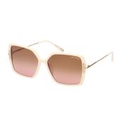 Joanna Sunglasses Ivory/Brown Shaded Tom Ford , Beige , Dames