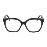 Vierkant montuur bril Fendi , Black , Unisex