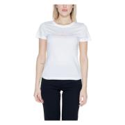 Satin Dames T-Shirt Lente/Zomer Collectie Calvin Klein Jeans , White ,...