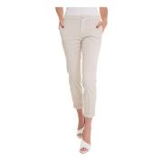 Chino bustier met opgerolde manchetten Fay , Beige , Dames