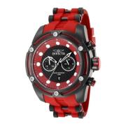 Roestvrijstalen quartzhorloge - Bolt Invicta Watches , Black , Heren