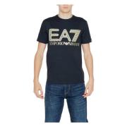 3Dpt37 Pjmuz Katoenen T-shirt Lente/Zomer Collectie Emporio Armani EA7...