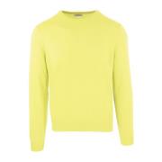 Kasjmier Wol Ronde Hals Sweater Malo , Yellow , Heren