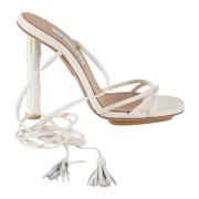 Witte Wild Bamboo Sandalen Aquazzura , White , Dames