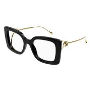 Zwarte Brillenmonturen Gucci , Black , Unisex