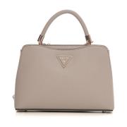 Gizele Medium Tas met Bovenhandvat Guess , Beige , Dames