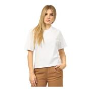 Amilly Ronde Hals T-shirt K-Way , White , Dames