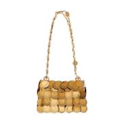 Gouden Sparkle Discs Nano Tas Paco Rabanne , Yellow , Dames