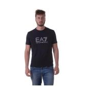 Casual Sweatshirt voor Mannen Emporio Armani EA7 , Black , Heren