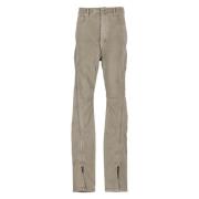 High-Waist Denim Jeans Rick Owens , Beige , Heren