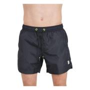 Zwarte zee shorts met logopatch 4Giveness , Black , Heren
