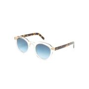 Blauwe Denim Zonnebril Moscot , Multicolor , Unisex