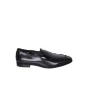 Zwarte Loafer Schoenen voor Mannen Santoni , Black , Heren