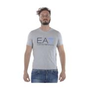 Casual Sweatshirt voor Mannen Emporio Armani EA7 , Gray , Heren