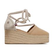 Stijlvolle Sandalen voor de Zomer Tommy Hilfiger , Beige , Dames