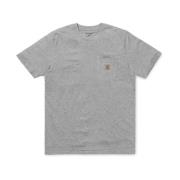 Zak T-Shirt, 100% Katoen, Regular Fit Carhartt Wip , Gray , Heren