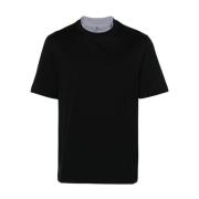 Zwarte T-shirts & Polo's voor mannen Brunello Cucinelli , Black , Here...