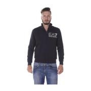 Hoodie Casual Mode Stijl Emporio Armani EA7 , Blue , Heren