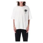 Witte Labels Tee Crew-neck T-shirt Undercover , White , Heren