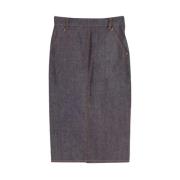 Pre-owned Cotton bottoms Balenciaga Vintage , Gray , Dames