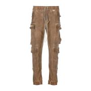 Bruine Drkshdw Jeans Elastische Taille Rick Owens , Brown , Heren