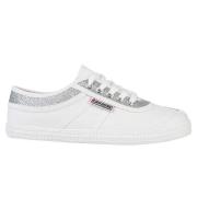 Glitter Canvas Sneakers Kawasaki , White , Dames