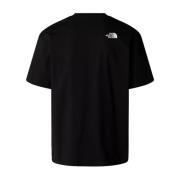 Patch Tee Verhoog Casual Stijl The North Face , Black , Heren