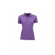 Julie Slim Polo Shirt Polo Ralph Lauren , Purple , Dames