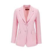 Stijlvolle Jas voor Vrouwen Max Mara Studio , Pink , Dames