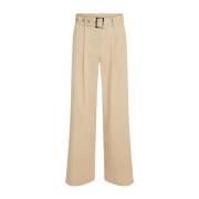 Beige Wijde Broek Karl Lagerfeld , Beige , Dames