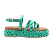 Trendy Sandal for Summer Dwrs , Green , Dames