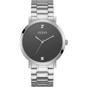 Heren Diamant Analoge Horloge Guess , Gray , Heren