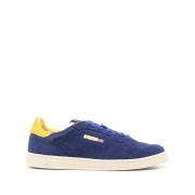 Blauw Geel Suède Sneaker Flatform Autry , Blue , Heren