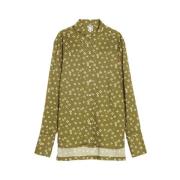 Lucky khaki overhemd met exclusieve print Ines De La Fressange Paris ,...