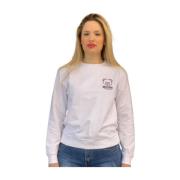 Stijlvolle Sweatshirt voor Trendy Look Moschino , White , Dames